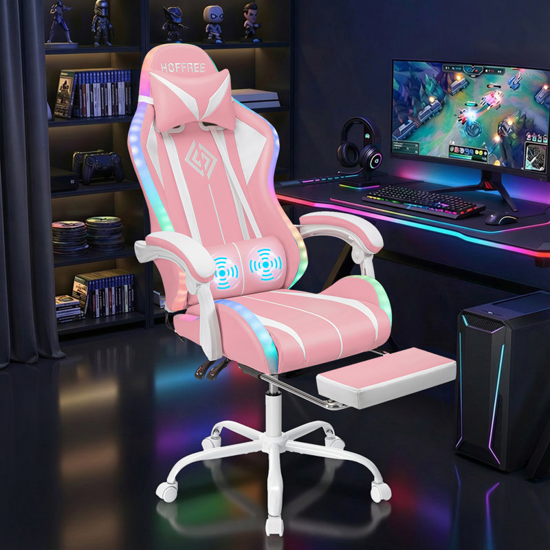 Fauteuil inclinable ergonomique Hoffree, Rose