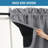 100% Blackout Curtain Valances for Kitchen Windows/Bathroom/Living Room/Bedroom Thermal Insulated Rod Pocket Valances for Windows, 4 Pack, 52" x 18"-147959229