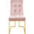 Chakevia 19'' H Tufted Velvet Upholstered Metal Side Chair-760109692-782716604
