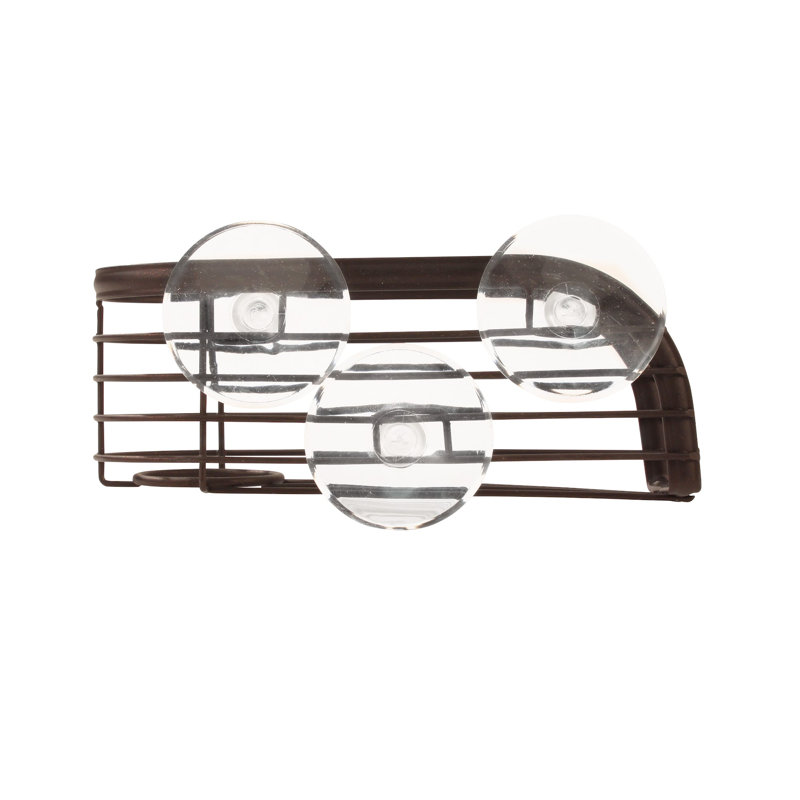 Support à ventouse pour éponge et brosse d'évier Spectrum Ashley, bronze, Bronze