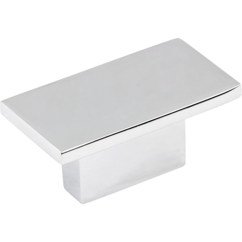 Mirada Rectangular Knob, Polished Chrome