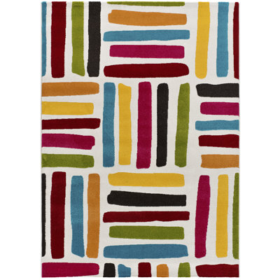 Omorodion Rectangle Geometric Area Rug