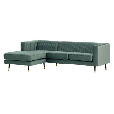 Monaville 4 Seater Velvet Sofa & Chaise