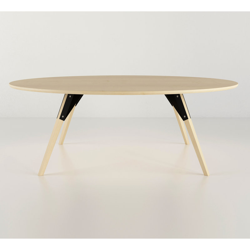 Table basse clarke, H 18 po x L 46 po x l 40 po, Érable / noir, Érable