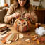 Trousse de couture de citrouille DIY pour la décoration d'Halloween-1088288413