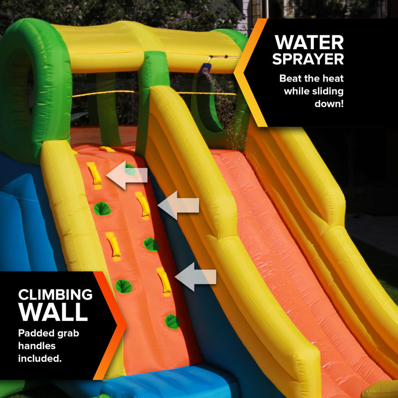 Sportspower 17' Inflatable Half Pipe Water Slide with Blower