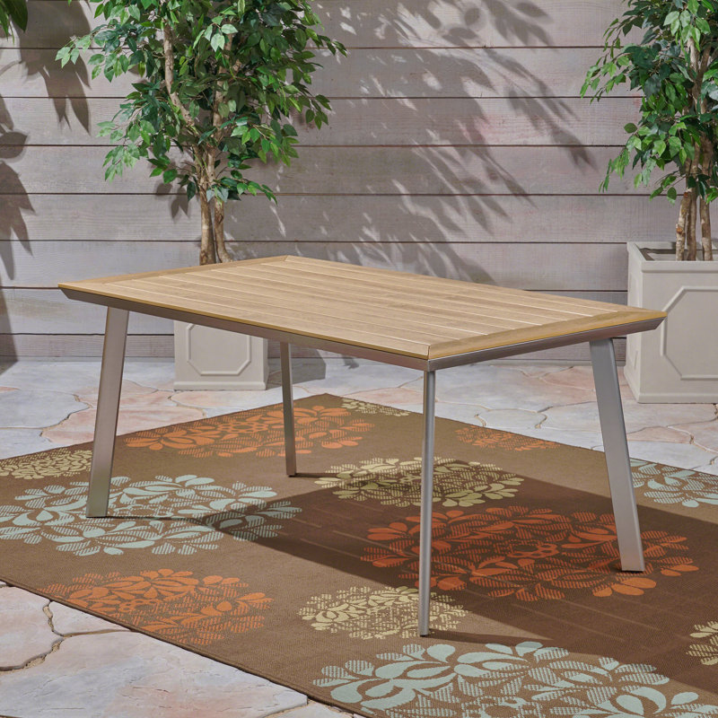 Dining Table With Faux Wood Top