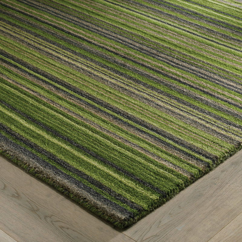 Tarren Striped Hand Woven Area Rug, Rectangle 200 x 285 cm