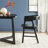 Lorrenda Modern Solid Wood Rounded Back Dining Chair-1629794439