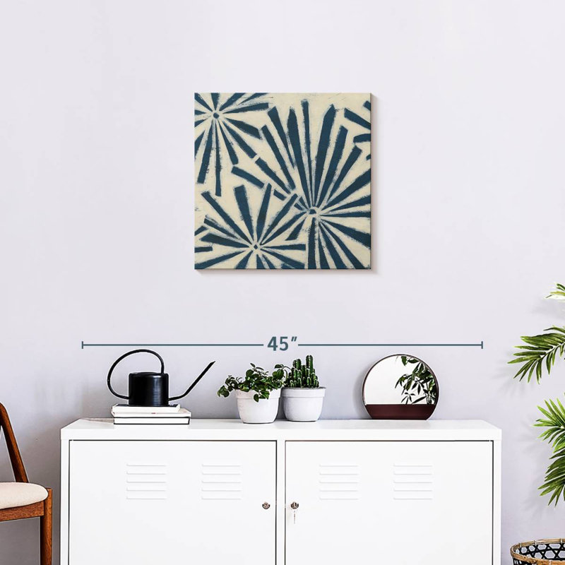 Signaux indigo V, H 20 po x l 20 po
