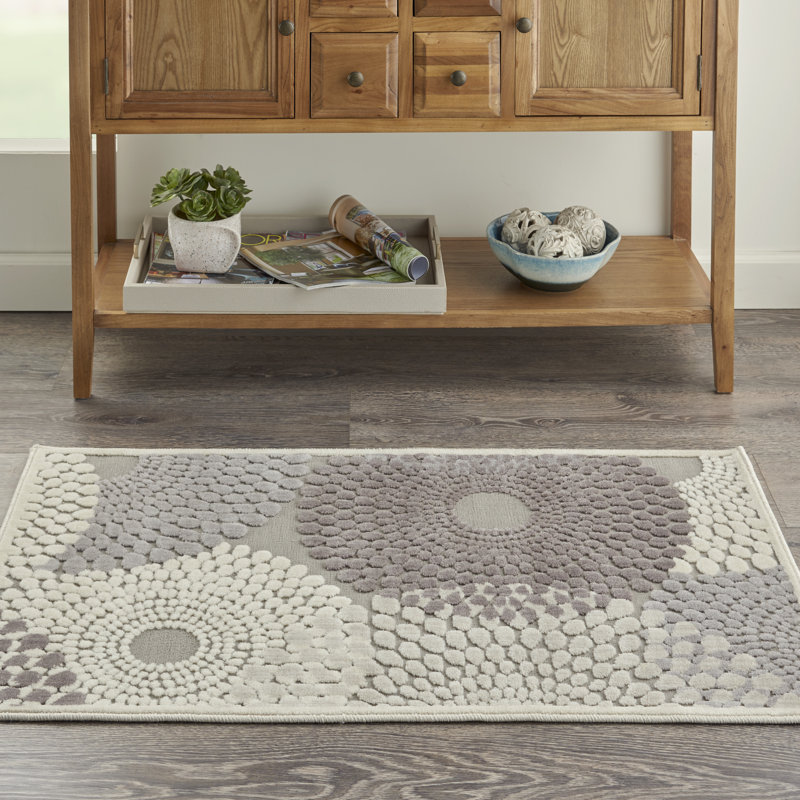 Tapis gris Marty, Rectangle 2 pi 3 po x 3 pi 9 po