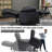 Dual Motor Infinite Position Up To 350 LBS Electric Medium Size Genuine Leather Black Power Lift Recliner Chair With 8-Point Vibration Massage And Lumbar Heating-864823676