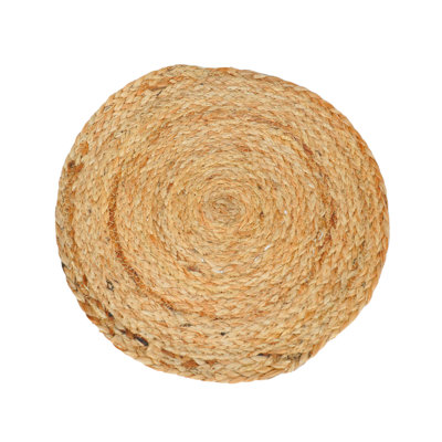 Jute Embroidered Round Placemat