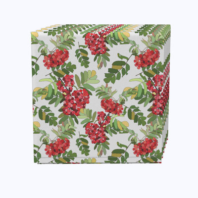 Polyester Floral Square Napkin