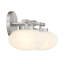 Éclairage pour salle de bain 2 lumières Savoy House Barrow en nickel satiné-28613337-28613342-28613340