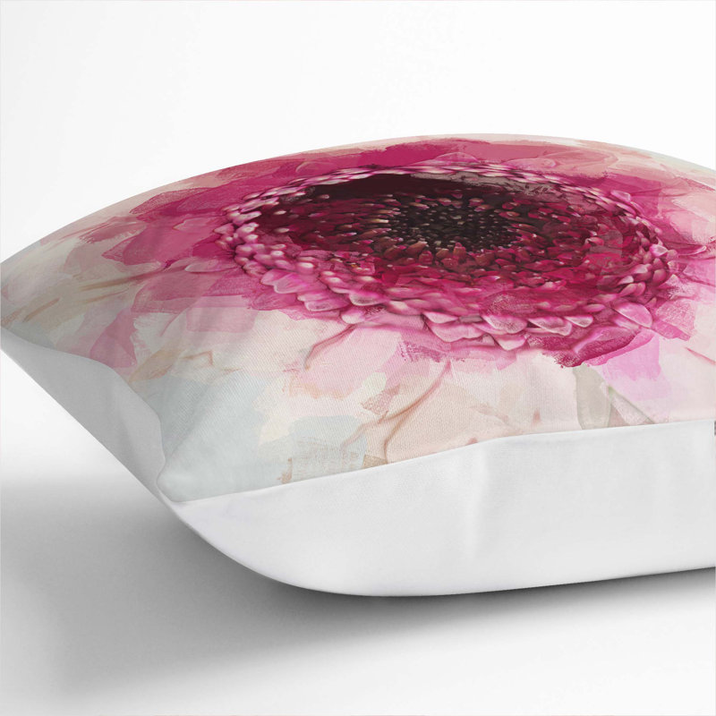 Square Throw Cushion, White, 40cm H x 40cm W x 15cm D