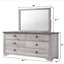 Commode 6 tiroirs style vieilli 1Pc