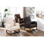 Chaise berçante rembourrée en tissu 39,7 po-105689364