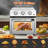Family Size Air Fryer Toaster Oven Combo,13QT,360° Hot Air Circulation For Healthy Oil-Free Cooking, Multifunctional Convection Contertop Oven, Adjustable Time & Temp Control-124006891