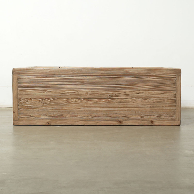 6-Drawer Chest 53Wx18Dx40H Weathered Natural Solid Pine