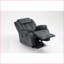 Fauteuil inclinable électrique inclinable avec massage chauffant, USB, revêtement antidérapant | Bleu marine | Métal Cadre en bois
