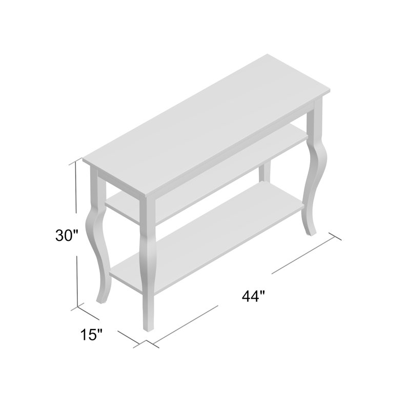 Console Danby, Blanc satiné