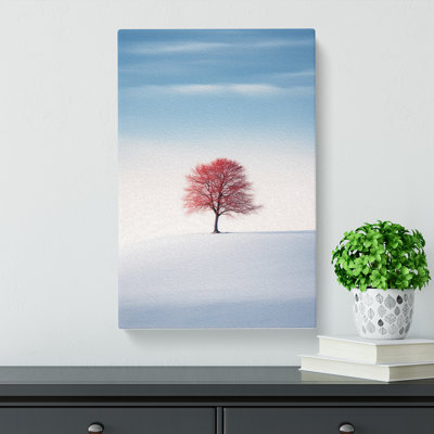 Winter Landscape Minimalism - No Frame Print