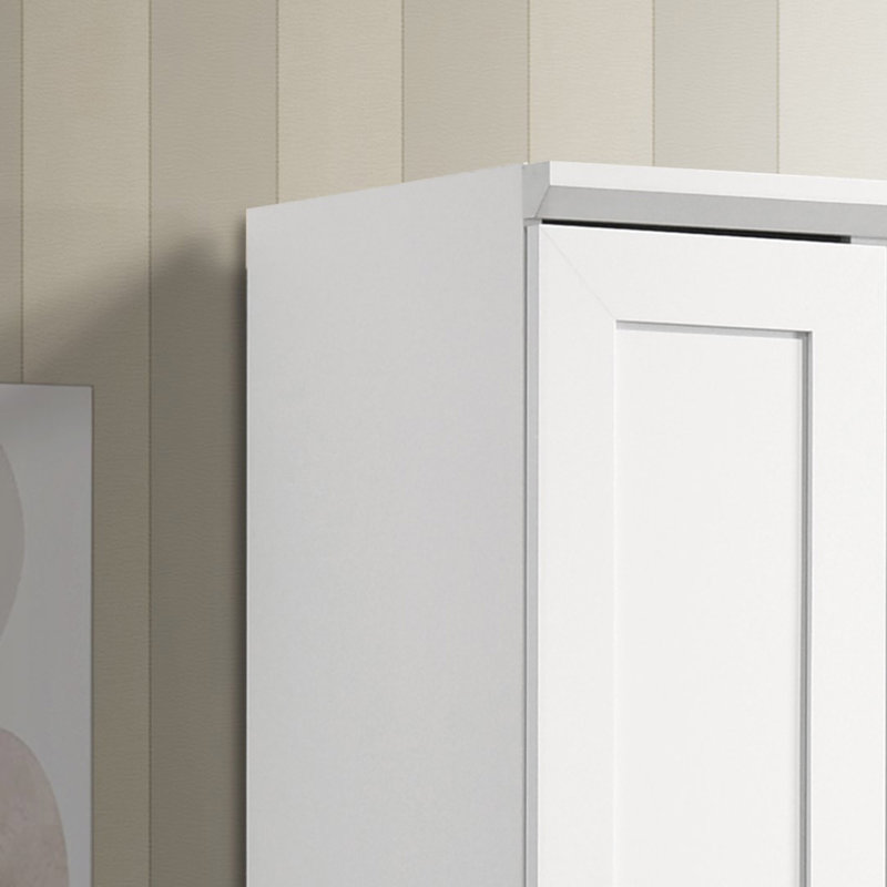 Armoire de rangement élégante avec panneau encadré