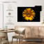 Harnek tournesol sur fond noir-107504442
