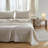 100% French Linen Sheet Set Breathable Durable For Hot Sleepers Bedding 4 Pcs - 1 Flat Sheet,1 Fitted Sheet,2 Pillowcases-115227673-115227672