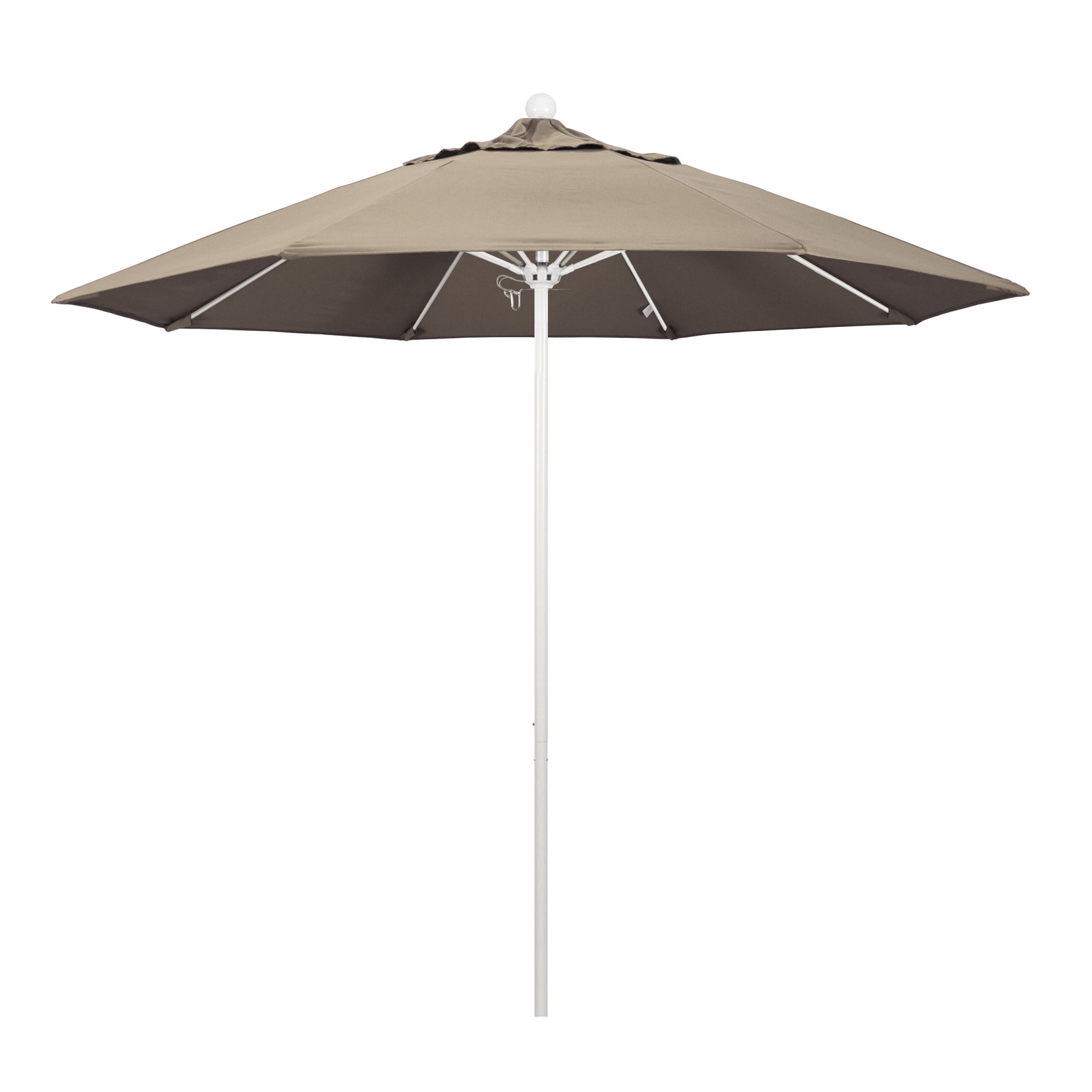 Maria 108'' Sunbrella® Outdoor Umbrella, Taupe, White