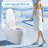 Tankless Smart Toilet With Bidet Built In, One-Piece Bidet Toilet Seat, Auto Flush, Auto Open/Close,Heated Seat, Warm Water And Dry, Adjustable Temp,Remote Control Side Know
