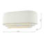 Quavious Ceramic Flush Mounted Sconce