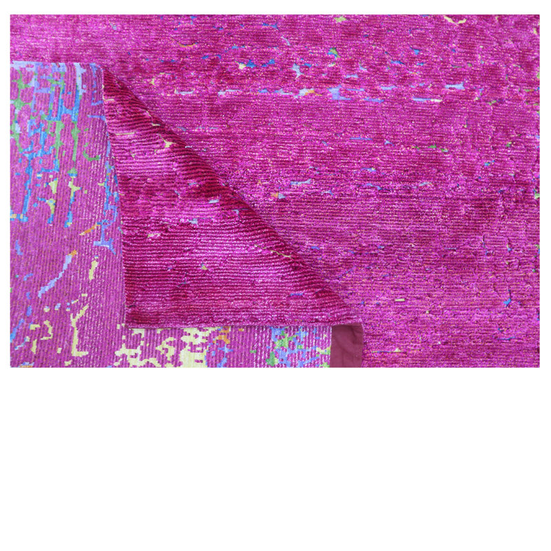 Pink Nu Vibrant Silk Tibetan Rug