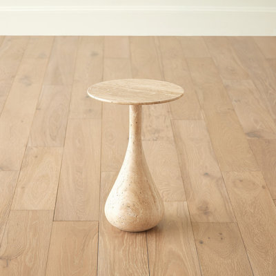Stone Top End Table