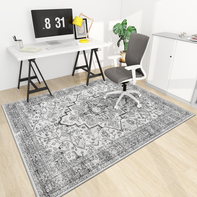 Chair Mat Floor Protector & Style Enhancer for Home Office or Dining Spaces, 45" W x 60" D