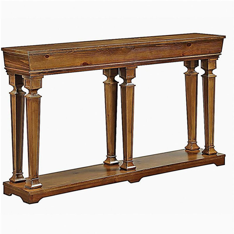 Table d'appoint en chêne avec base