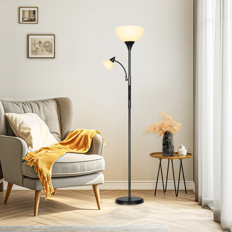 181.6cm Black Tree Floor Lamp