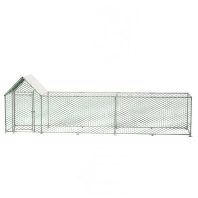 Cage à poulailler avec poulailler 16x3FT