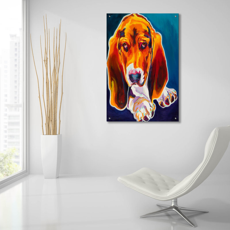 «Hound» par Dawg Painter, H 36 po x l 24 po x P 0,2 po