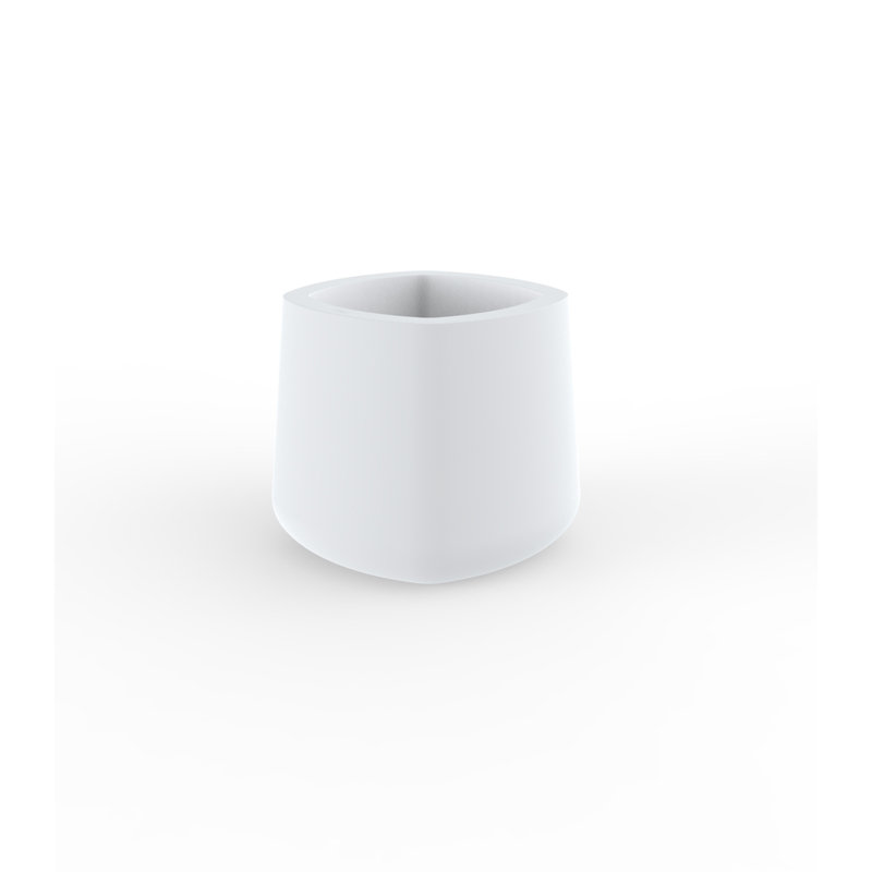 Ulm Pot Planter, Ice, 15.75" H x 18" W x 18" D