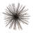 Iron Metal Orb with Abstract Chain-Link Burst Design Modern Decorative Sculptural Accent Contemporary Art Object-259226452-259226455