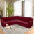 Tissu rouge est en rupture de stock