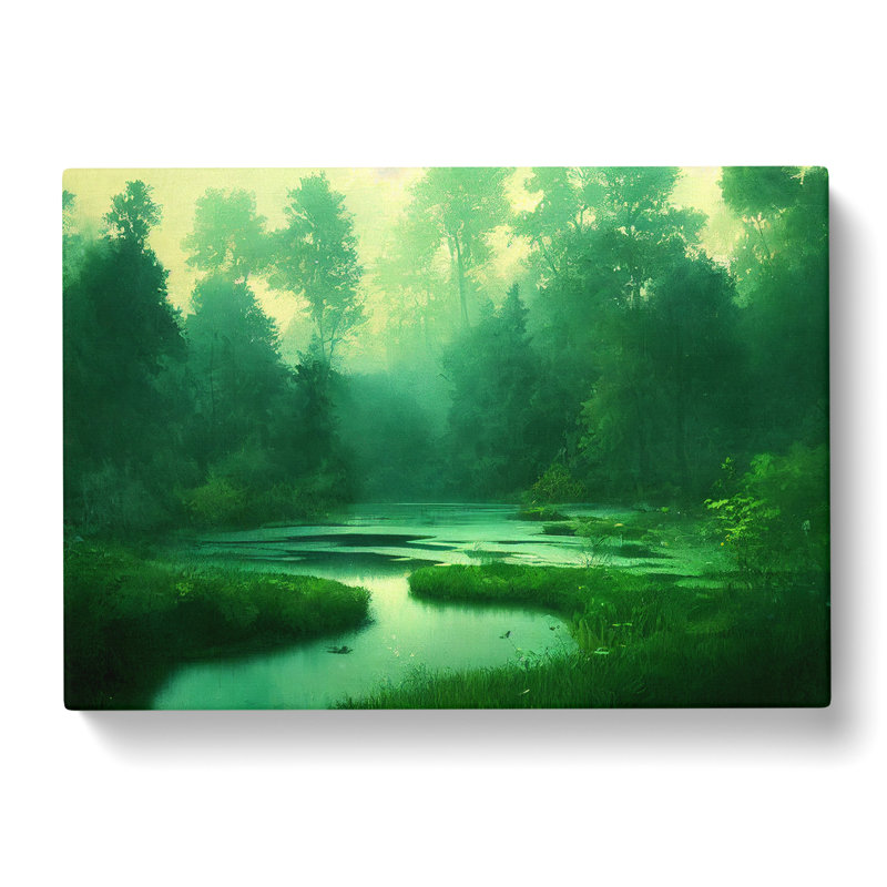 Extravagant Pond - Wrapped Canvas Print, 35cm H x 50cm W x 3cm D