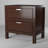 Milburn 2 Drawer Nightstand, Cappuccino-542413425