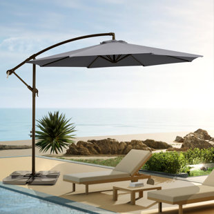 10 ft Round Patio Cantilever Umbrella
