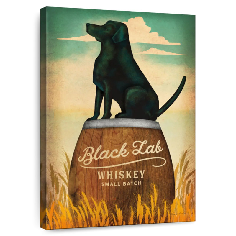 Whisky Brampt Black Lab, H 24 po x l 16 po