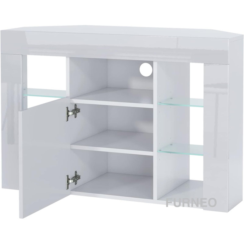 Milano Unfinished Entertainment Centre for TVs up to 43", White/Blue