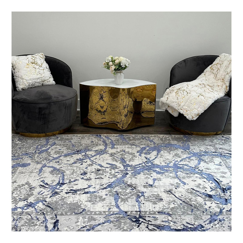 Tapis à motif abstrait Penina, Rectangulaire 2 pi x 3 pi
