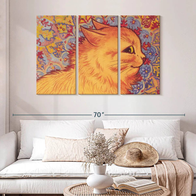 Brampt Cat Profile, 32" H x 50" W